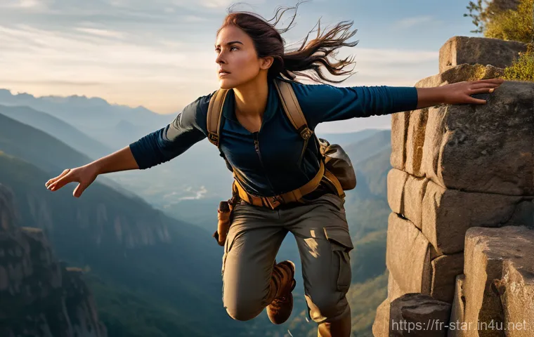 별자리와 영화 취향 - **Aries-inspired: "The Adventurous Trailblazer"**
    A dynamic, full-body shot of a courageous fema...