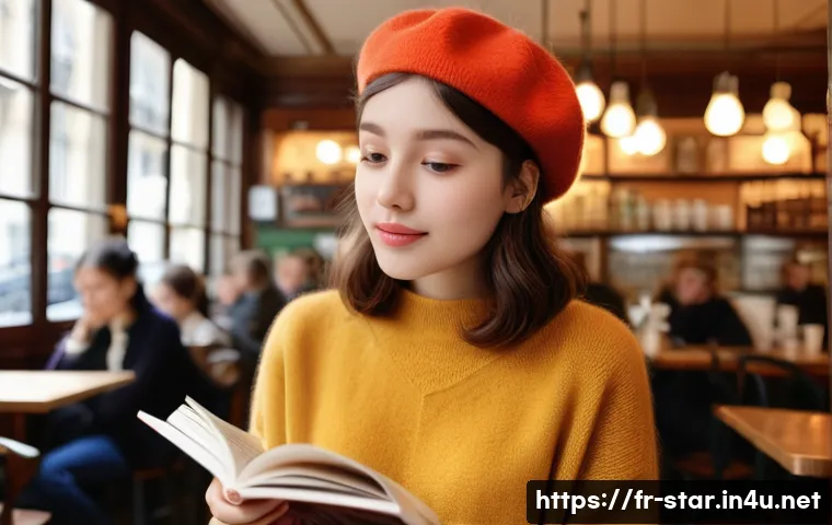 별자리와 성공 전략 - **Prompt:** "A young woman with bright, curious eyes, wearing a stylish beret and a cozy sweater, st...