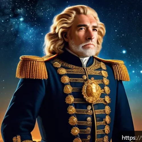 Home 31 별자리와 역사 속 인물 비교 - A charismatic historical leader born under the Leo zodiac sign, depicted as a confident, courageous ...