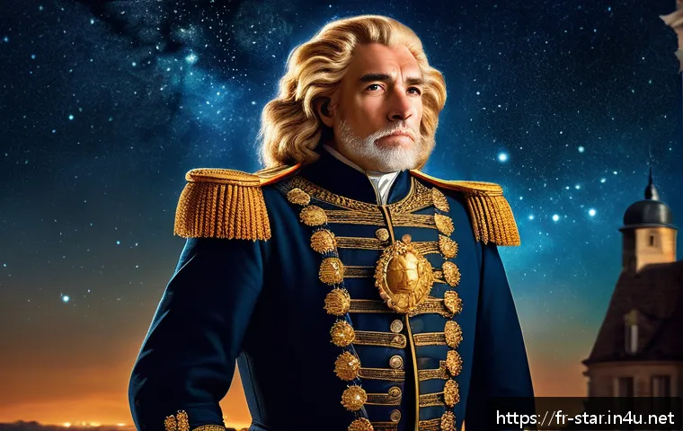 별자리와 역사 속 인물 비교 - A charismatic historical leader born under the Leo zodiac sign, depicted as a confident, courageous ...